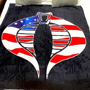 GI-Joe “Cobra” American Flag throw